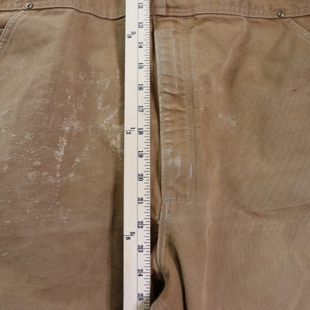 Vintage Carhartt Duck Overalls Men’s 42x30 Brown Workwear USA Made Distressed - Picture 16 of 16